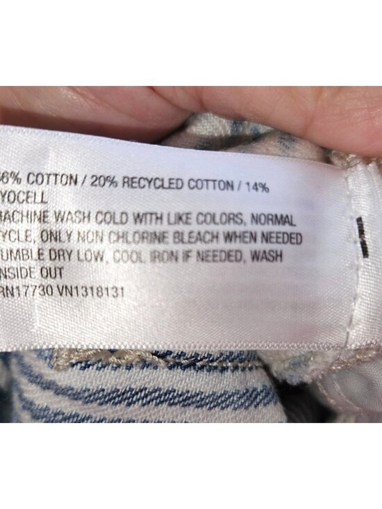 Wild Fable Baggy Cargo Jeans Wide Leg Y2K Skater Grunge Streetwear Striped Sz 4 - Picture 10 of 15